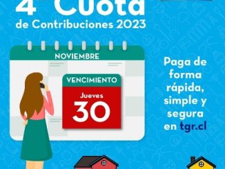 Hasta el 30 de noviembre se puede pagar cuarta cuota de contribuciones 2023