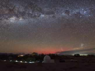 Aurora Austral fue vista desde San Pedro de Atacama