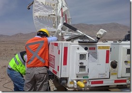 instalación de antena - minería